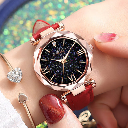 Fashionable Ladies Leather Watch