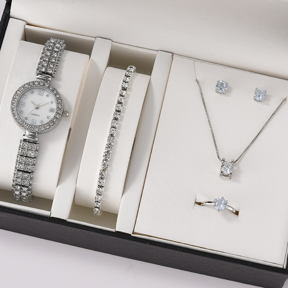 Women's Watch and Jewelry Set