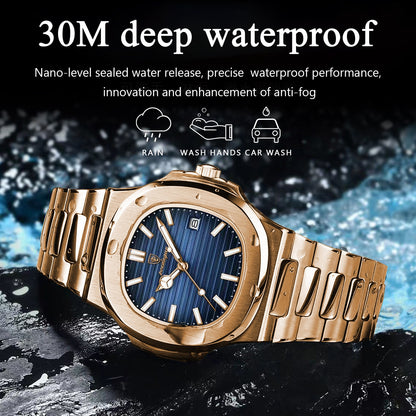POEDAGAR Luxury Business Men's Wristwatch