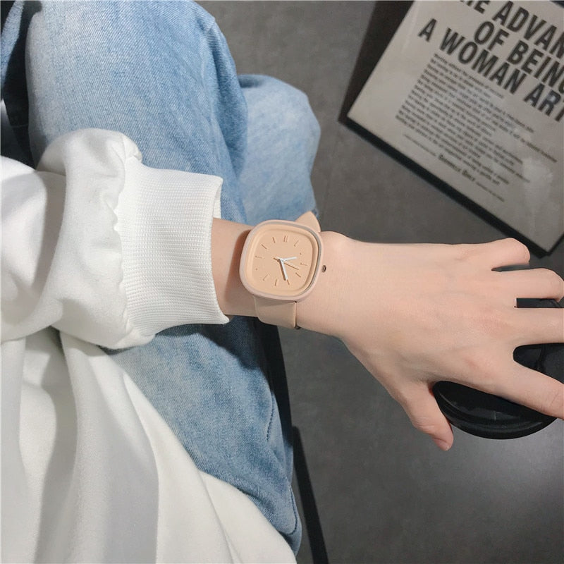 Women's Brand Watch with Leather Strap